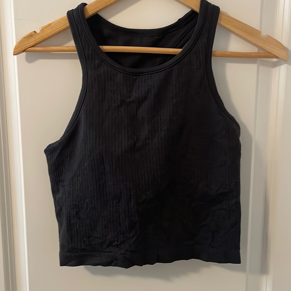 Lululemon Ebb to Street Cropped Racerback Tank Top
Black
